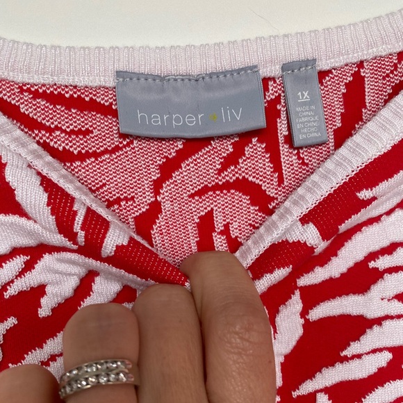 HARPER LIV Statement sweater sz 1X ( like L-XL) - Picture 3 of 8